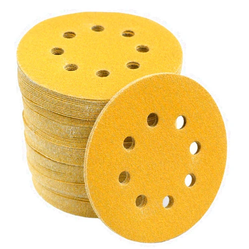 Aiyard 5-Inch 8-Hole Hook and Loop Sanding Discs 100-Grit Random Orbit Sandpaper, 100-Pack