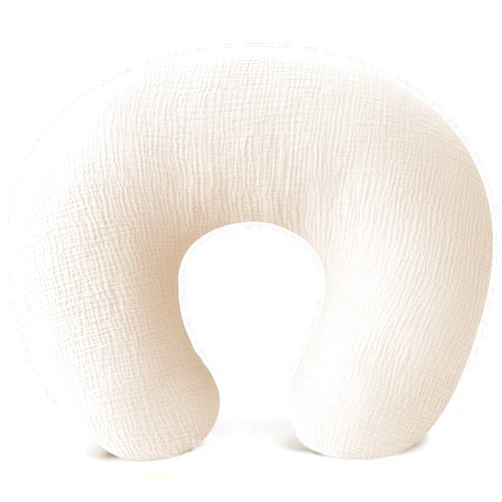 Konssy Muslin Nursing Pillow Covers, 100% Cotton Soft & Adorable Covers for Breastfeeding Pillows, Slipcovers for Newborn Baby Boys & Girls