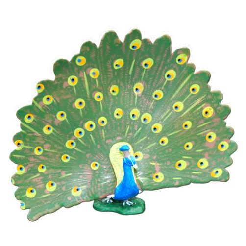 Gemini&Genius Peacock Animal Action Figure Toy, Wild Life Animal Toy Figure, Jungle Animal Toy Gift for Kids Educational, Cake Topper, Party Supplie, Zoo Animal Toy, Ages 3+