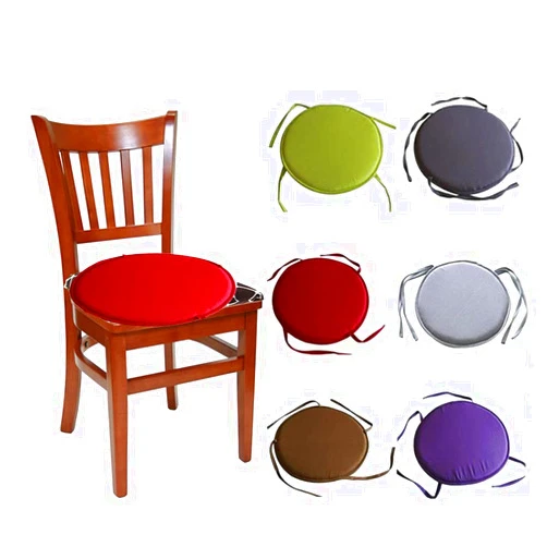 TOPBESTOR Round Chair Pad with Ties Bar Stool Cushion Soft Floor Pillow Seat Pads for Dining Chairs Furniture, 37 x 37 x 1.8 CM