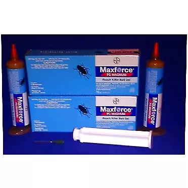 HOME-OUTDOOR 2 Tubes Maxforce FC Magnum Cockroach German Roach Pest Control Gel Bait 33 gram per tube w/ 1 Plunger ~~ 5 Times Stronger then Regular Maxforce FC Roach Gel ~~ Mata Cucarachas! THE NEW MAGNUM PACKAGED IN BLUE Garden, Lawn, Supply, Maintenance