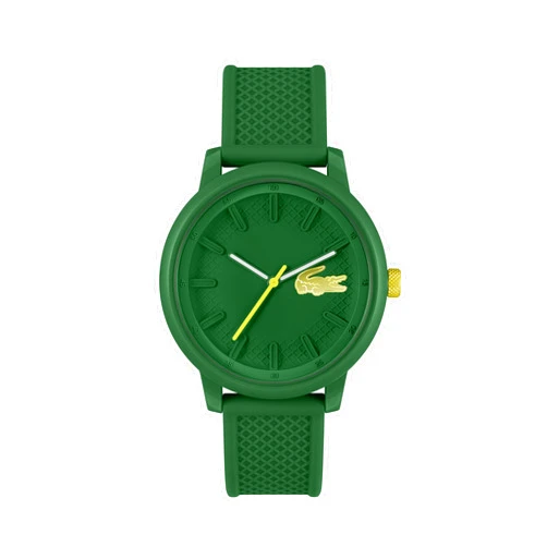 Lacoste L.12.12 Hero Men's 3H Quartz Watch, Silicone Wristband, Water Resistant up to 5ATM/50 Meters, Iconic Design, 48mm