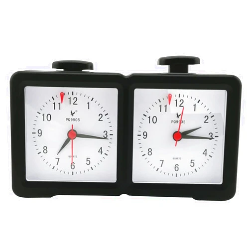 Geevorks Chess Clock, Quartz Analog Chess Clock- Board Games Essentials Analog Timer, 7.9 x 2.0 x 4.8inch
