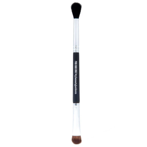 Beauty Junkees Double Ended Eye Shadow Brush Makeup – Eyeshadow Brush Set, Eye Makeup Brushes, Fluffy Eyeshadow Blending Brush, Flat Shader Brush Lid Packing, Crease Blender, Smudge Eye Brush, Cream Powder Make Up