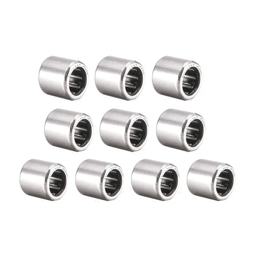 uxcell Needle Roller Bearings, 8mm Bore 12mm OD 12mm Width, Chrome Steel Needles Steel Cage One Way Clutch Bearing 10pcs
