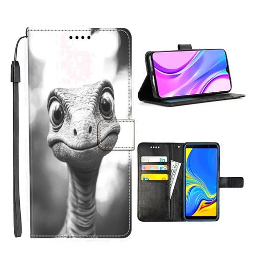 SHENCANG BLUE Wallet Case for Moto G5S G50 G42 G30 G32 G22 G6 G6 Plus G60S G62 G30 G7 G7 Play Dinosaur-BV175 with Flip Folio Holder