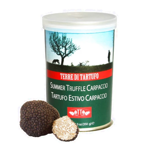 Alma Gourmet Black Summer Truffle Carpaccio Sliced 12.3 oz