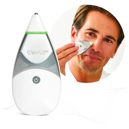 TIVIC HEALTH ClearUP® - Sinus Headache + Decongestant Treatment - Temporary Relief of Sinus Pain & Congestion from Allergy Cold & Flu - Drug & Chemical Free Device, FSA HSA Eligible