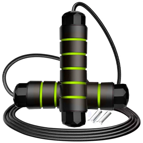 Goonidy Adjustable Weighted Jump Rope, 9ft Long Tangle-Free Rapid Speed Jumprope for Fitness Exercise Workout Home Gym Double Dutch Crossfit, Battle Skipping Jumping Rope for Women Kid Men Girl Tall Boy