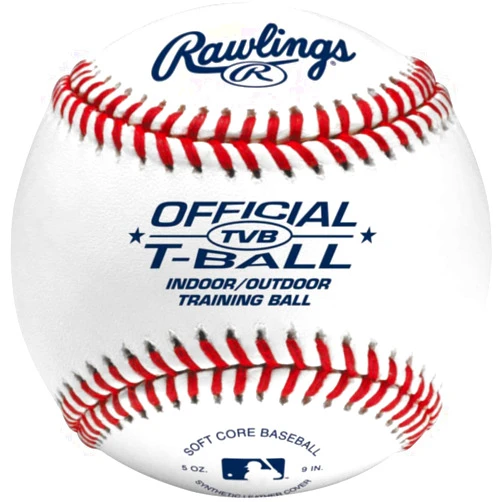 Rawlings | Official T-Balls | TVB | Youth/6u | 12 Count | Sponge Rubber Core | Indoor/Outdoor