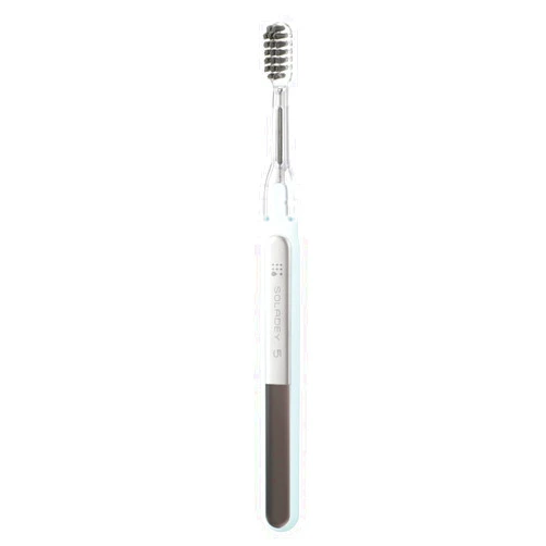 Soladey5 Ionic Toothbrush, Blue, Large Solar Panels and TiO2 Semiconductor, You can Brush Without Toothpaste