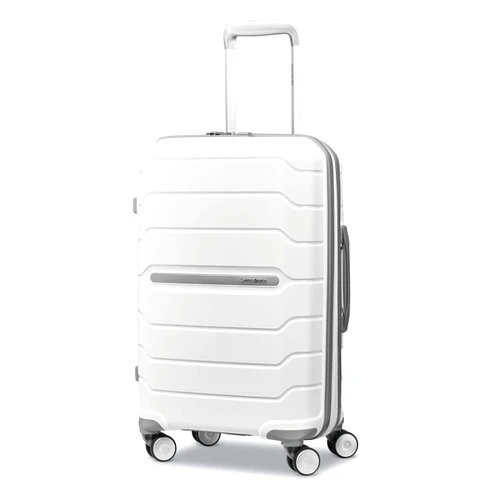 Samsonite Freeform Hardside Expandable with Double Spinner Wheels, White, Carry-On 21-Inch Carry-On 21-Inch White