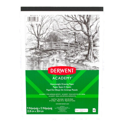 Derwent Academy Drawing Paper Pad, 40 Sheets, 9