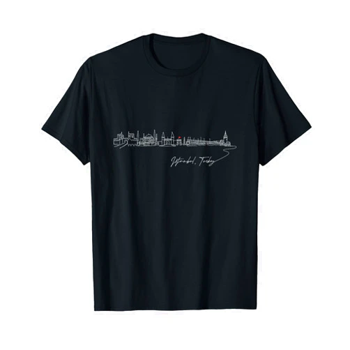 Family Heritage Gifts Signature Istanbul City Skyline - Turkey Souvenir T-Shirt