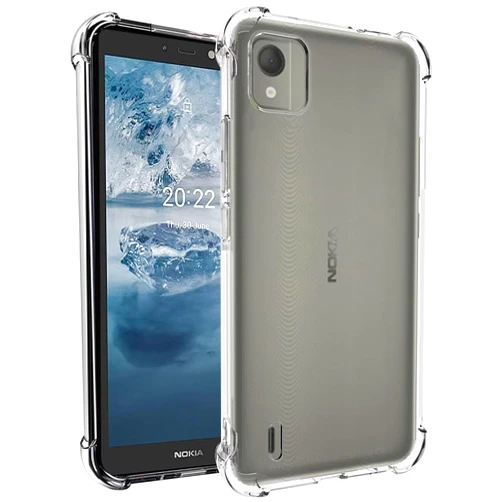Sidande Case for Nokia C2 2nd Edition Case, Nokia C2 2022 TA-1468 Case for Girls Women, Clear Transparent Soft Flexible TPU Slim Phone Protective Case Cover for Nokia C2 2nd Edition Clear