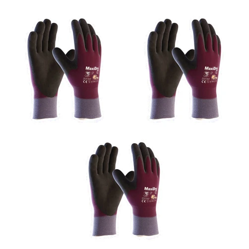 MaxiDry Zero 56-451 Cold Condition Work Glove with Thermal Lining and Full Double-Dipped Nitrile Coating