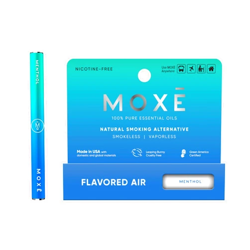 MOXE Natural Menthol Air Inhaler | Non Electric Long-Lasting Flavored Air Refreshing Support | Oral Fixation Menthol Essential Oils, Craving Relief