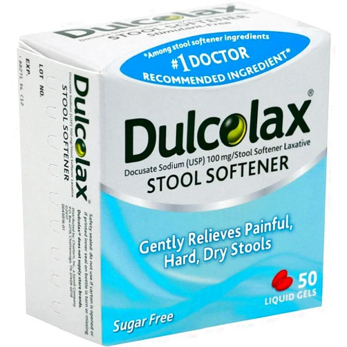 DulcoLax Stool Softener Sugar Free, 50 Liquid Gels (Pack of 6)