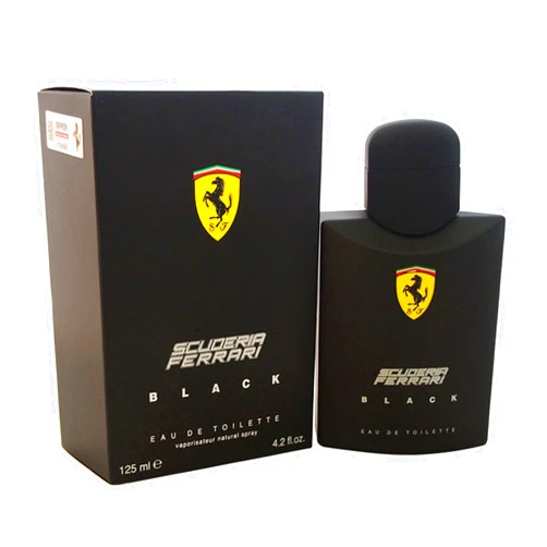 Ferrari Scuderia Black Eau De Toilette Spray For Men, 4.2 Ounce