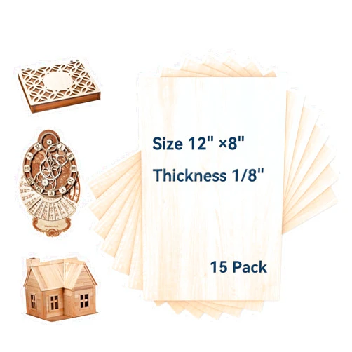 XNEONLab Basswood Plywood Sheets-15 Pack 12