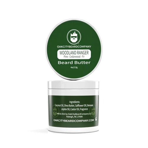 Oak City Beard Company - Woodland Ranger - 4 Ounce - Beard Butter - Beard Conditioner - Pine - Cedarwood - Fir