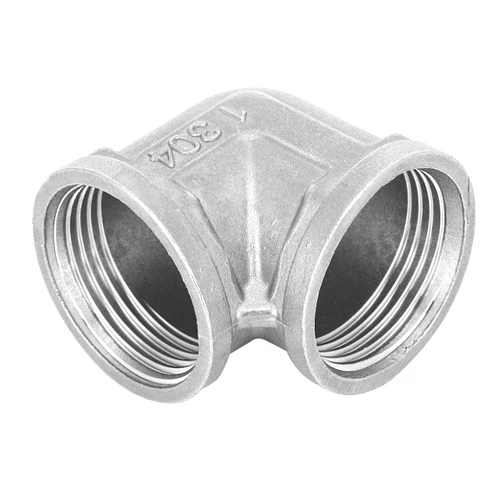 Leftwei 💕Romantic Valentine's Day💕 Pipe Fitting Stainless, Leftwei G1in Female Thread Elbow Threaded Connector, Quick Connector Easy Install Pipe Fitting, 32mm/1.26in Diameter Internal for Hardware Plumbing