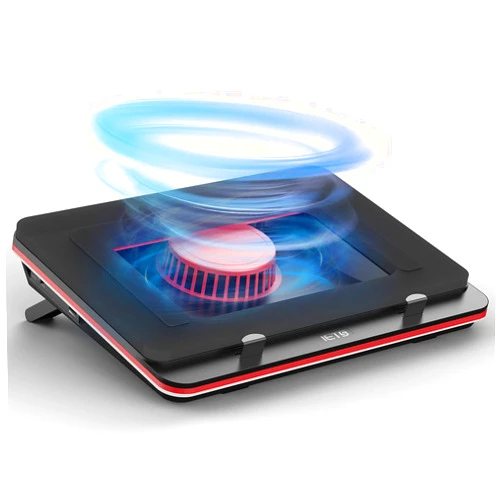 IETS GT500 Powerful Turbo-Fan (5000 RPM) Laptop Cooling Pad with Infinitely Variable Speed,Seal Foam for Rapid Cooling Gaming Laptop,13-17.3inch Laptop Cooler with 3-Port USB Hub