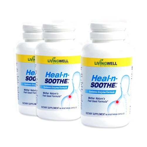 HEAL-N-SOOTHE Natural Joint Support Supplement - Proteolytic Enzymes for Maximum Joint Support and Back Support - 270 Count for Men and Women