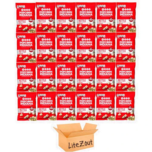 LiteZout Sweet And Salty Kettle Corn, 1oz, (24 pack), Litezout