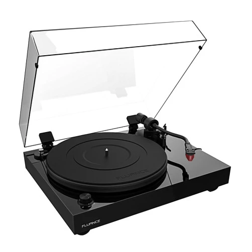 Fluance RT83 Reference High Fidelity Vinyl Turntable Record Player with Ortofon 2M Red Cartridge, Speed Control Motor, High Mass MDF Wood Plinth, Vibration Isolation Feet - Piano Black