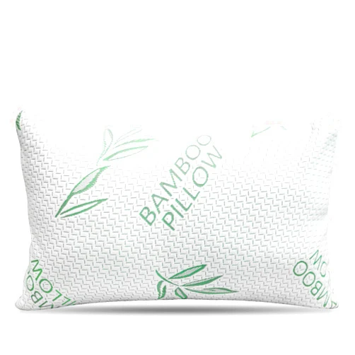 Elif Home Goods Queen Size Rayon Derived from Bamboo Pillow for Sleeping, Cooling Shredded Memory Foam Bed Pillows Set – Back, Stomach, Side Sleepers, Removable Cover, Adjustable to Firm / Soft, Queen (Pack of 1)