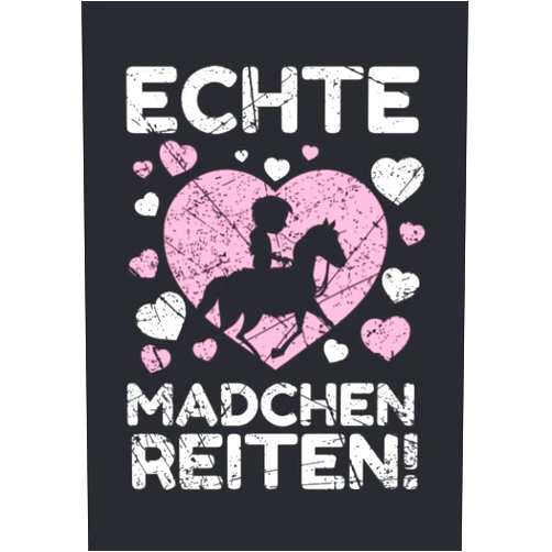 German Edition by Leonie Berger (Author) Notizbuch A5 liniert mit Softcover Design: Pferde Mädchen Spruch Echte Mädchen Reiten Reiterin Geschenk: 120 linierte DIN A5 Seiten (German Edition)