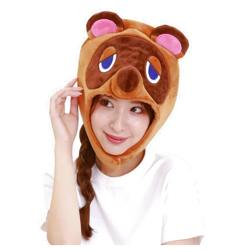 SAZAC Kigurumi Hat - Animal Crossing Tom Nook - Cozy Costume Beanie Cap - Adult Size