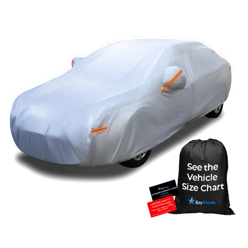 EzyShade 10-Layer Car Cover Waterproof All Weather. See Vehicle Size-Chart for Accurate Fit. Outdoor Full Exterior Covers for Automobiles Sedan Hatch SUV Rain Sun Protection. Size A5 (See SizeChart)