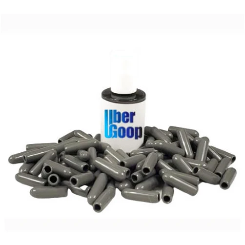 Uber Goop Dark Grey dishwasher rack coating & glue w/80 caps