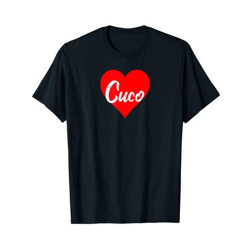 Cool Nombre Personalizado Amor Corazón Tees Amo a Cuco Primer Nombre Yo Corazón T-Shirt