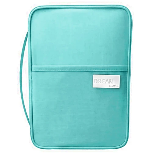 ArranVolver Passport Holder Family - Waterproof Passport Organize Bag -Travel Passport Wallet with Handle and Multiple Pockets
