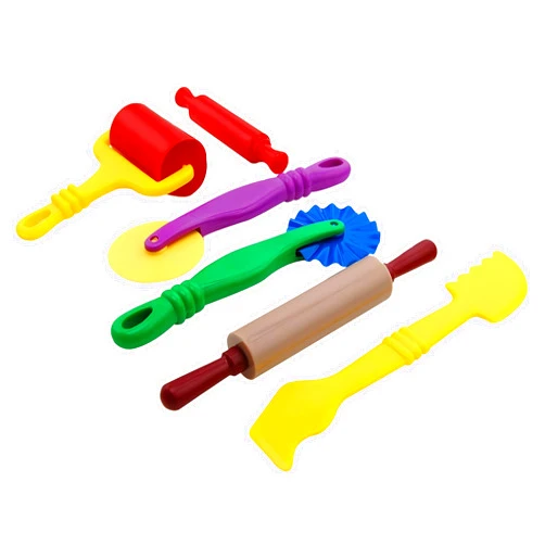 MAGIKON Colorful Dough Tools Kit for Children,6 Pieces, Multi-Functional, Fit for Little Hands
