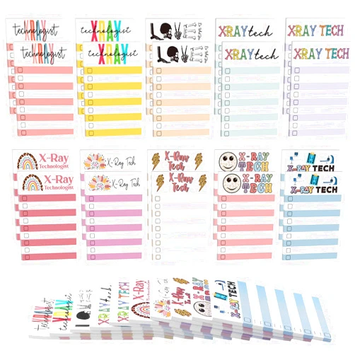 Eaasty 20 Pcs 6 x 4 Inch X-Ray Technologist Week Gifts to Do List Sticky Notes X-Ray Technologist Sticky Notes Radiology Tech Notepads Bulk Radiographer Gift for Party Favor
