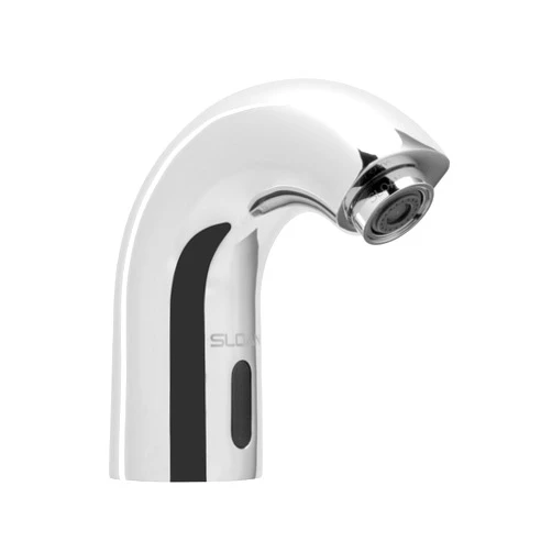 Sloan SF-2150 Sensor Activated Touch-Free Faucet, Commercial Grade with Mounting Hardware - 0.5GPM Battery-Powered Deck-Mounted Low Body, Polished Chrome Finish, 3362102