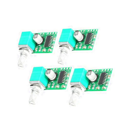 Oumefar 4Pcs Mini Sound Amplifier ModuleDC 5V Digital Audio Amplifier Board with Potentiometer PAM8403 Power Amp Board Module for DIY Speaker