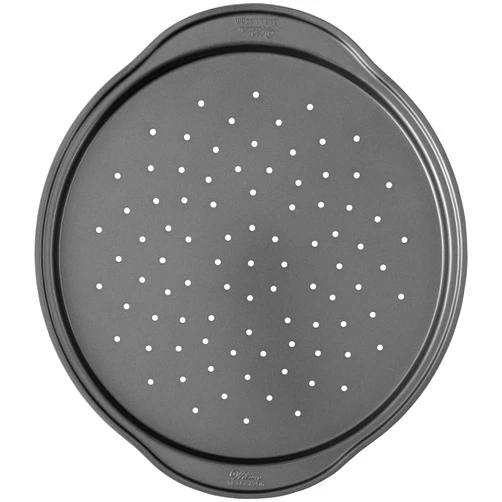 Wilton Perfect Results Premium Non-Stick Pizza Pan, Crisper, 14 Inch