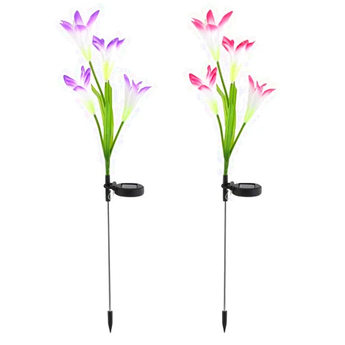SOLARK 2Pcs Solar Garden Lights Outdoor - Solarek_2PcsFlowerLight_GPCT1963