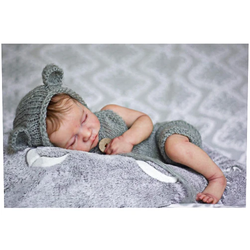 Anano Newborn 19 Inch Silicone Reborn Baby Dolls Full Body Soft Silicone Baby Dolls Anatomically Correct Baby Boy Doll Reborn Baby That Look Real Veins for Kids (Gray Sweater-Levi)