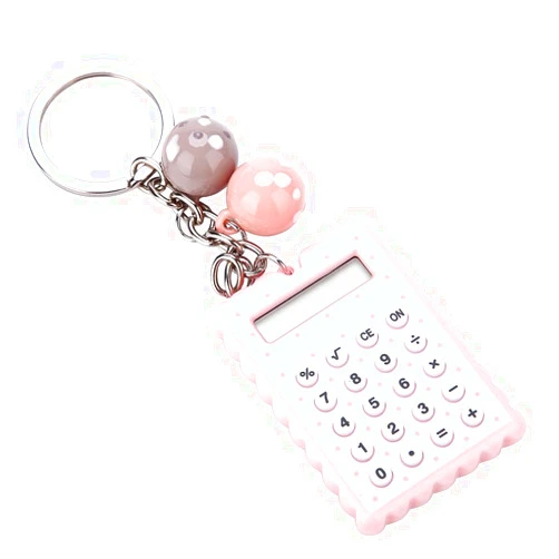 Banapoy Mini Calculator, Mini Portable Cute Cookies Key Chain Calculator Candy Color Pocket Calculator for Keyring Decoration()