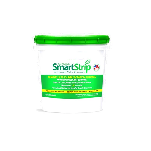 Dumond Smart Strip Advanced Paint Remover - For Removal of Acrylic, Latex, Oil, & Water-Based Coatings - Non-Caustic Formula - Indoor/Outdoor - Contractor & DIY Friendly - 1 Quart