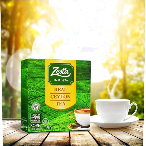 KAPRUKA Zesta Real Ceylon Premium Black Tea (BOPF), 100 Tea Bags (Single Pack) – Handpicked Ceylon Tea Bags, Perfect for Hot or Iced Tea – Pure, Unflavored Black Tea,