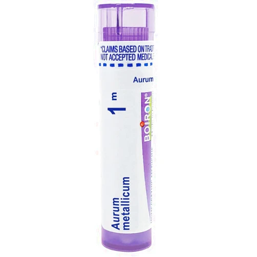 Boiron Aurum Metallicum 1M for Irritability with Intolerance to Noise - 80 Pellets