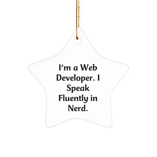 Generic I'm A Web Developer. I Speak Fluently in Genius. Funny Web Developer Gifts for Web Developers - Web Developer Christmas Unique Gifts for Gifts from Husband to Web Developer Friend
