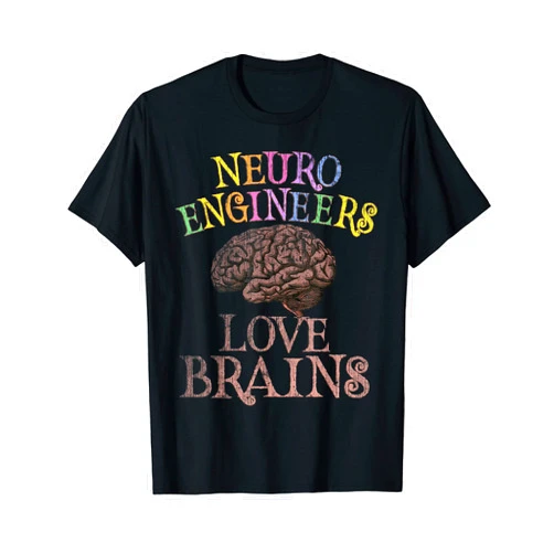 Fab Boo Lous Techie Squad Retro NEURO ENGINEERS LOVE BRAINS This is My Scary Techie T-Shirt